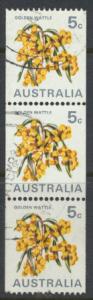 Australia  Sc# 439C Flowers Golden Wattle  Used  Coil x3  see details 