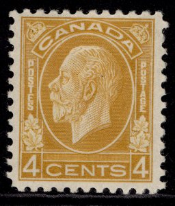 CANADA GV SG322, 4c yellow-brown, M MINT. Cat £50.