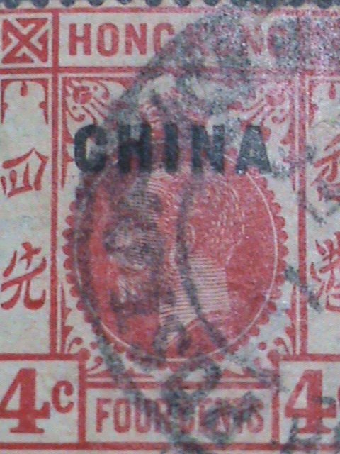 CHINA STAMPS: 1922-27 SC#19  BRITISH OFFICE IN CHINA- USED STAMP-MOST DEMAND.