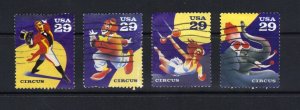 UNITED STATES - 1993 CIRCUS - SCOTT 2750 TO 2753 - USED