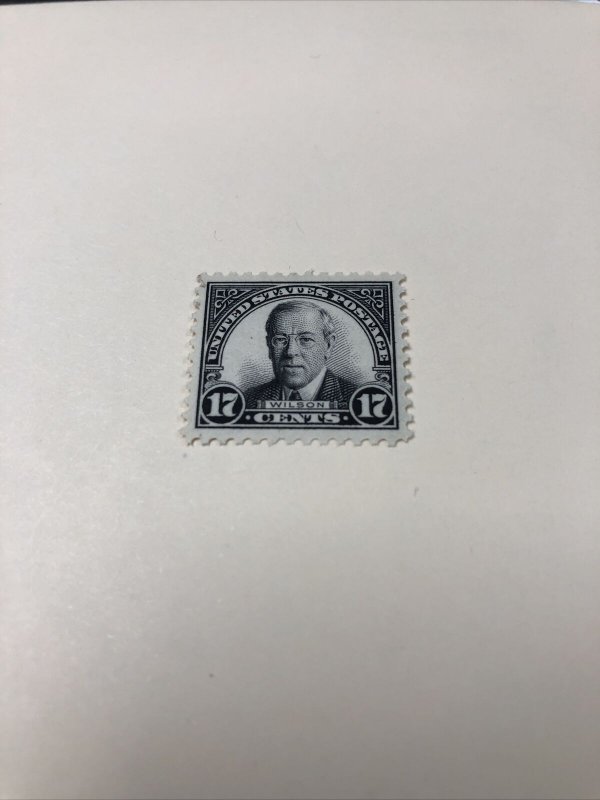 US Scott#623 Mint NH / EF 1935 17c Wilson 