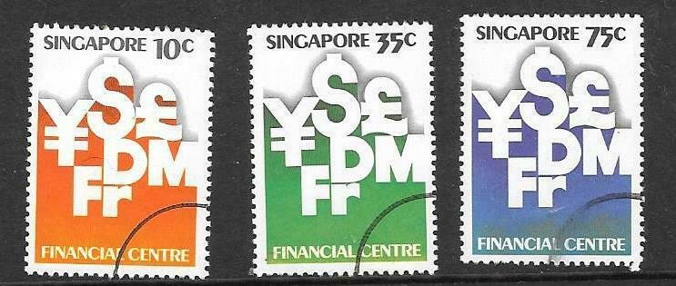 SINGAPORE SG396/8 1981 MONETARY AUTHORITY FINE USED