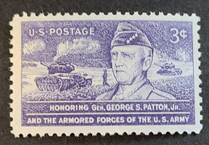 US S#1026 $0.03 11/11/1953 General George S Patton
