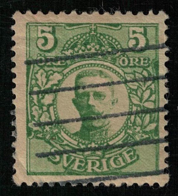 1911-1914, King Gustaf V, Sweden,5 Ore (Т-6997)