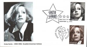#3943 Greta Garbo Joint Junction FDC