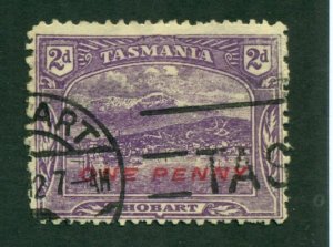 Australia Tasmania 1912 #117a U SCV(2020)=$3.50