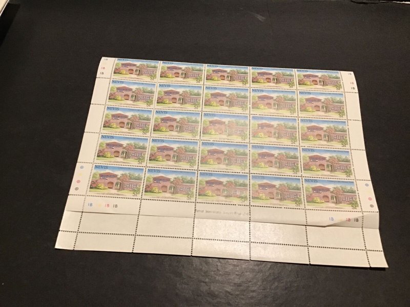 Nevis Croney’s Old Manor Hotel  MNH full Stamps Sheet folded Ref 49789