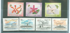 Singapore #598-604 Mint (NH) Single (Complete Set) (Flora) (Flowers)