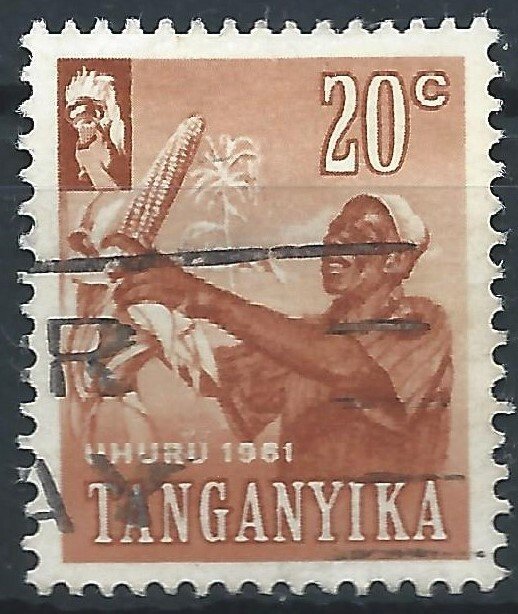 Tanganyika 1961 - 20c Independence - SG111 used