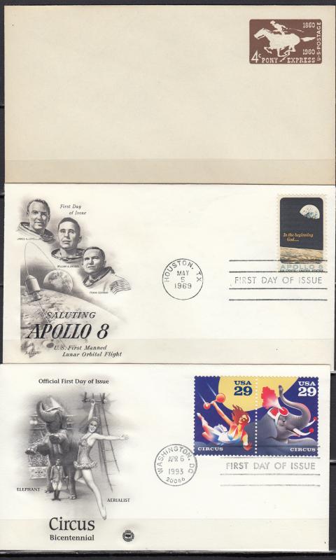 USA -  Four FDC collection lot-1 - (1407)