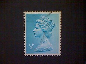 Great Britain, Scott #MH22, used(o), 1972, Machin: Queen Elizabeth II, ½p