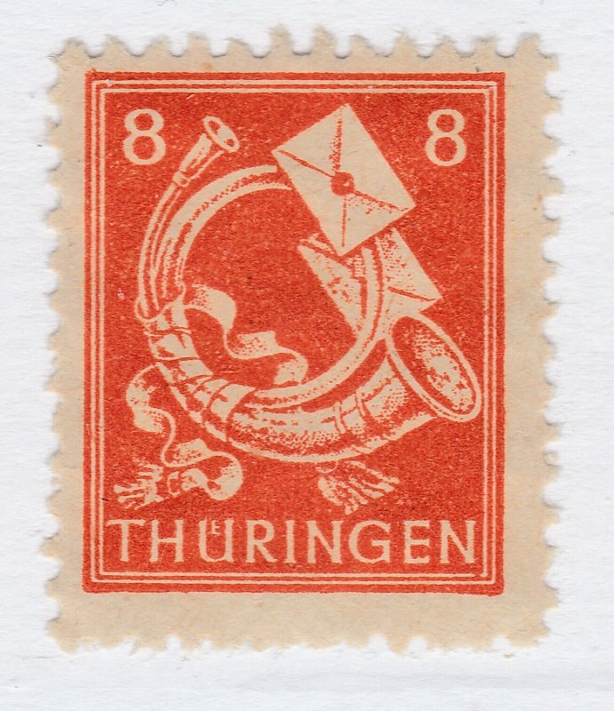 Germany Allied Occupation Thuringia 1945-46 8pf MNH** Stamp A25P33F18693-