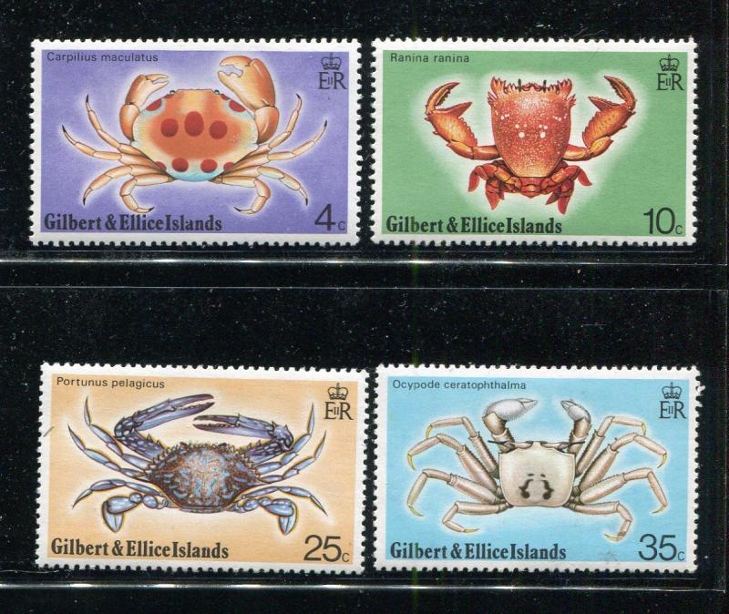 Gilbert & Ellice Islands 237-240, MNH, 1975Marine Life. x29376