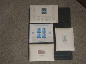 SPAIN-PRO SEGOVA, PINS DEL VALLES, & FRANCO GENERALISIMO, SOUVENIR SHEETS, MNH