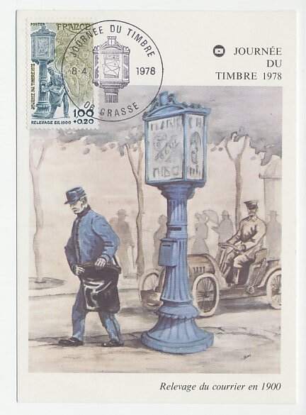 Maximum card France 1978 Postman - Mail box