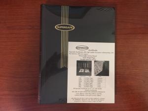 SUPERSAFE B 4/32 Stamp Stockbook With Black Pages & Black Cover, NEW!!! 