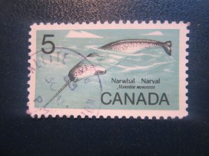 Canada #480 Wildlife Narwhal Fish Nice stamps {ca338}