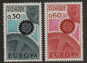 French Andorra 182-183 Set Mint never hinged