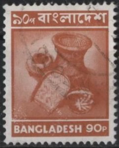 Bangladesh 102 (used) 90p handicrafts, red brn (1976)