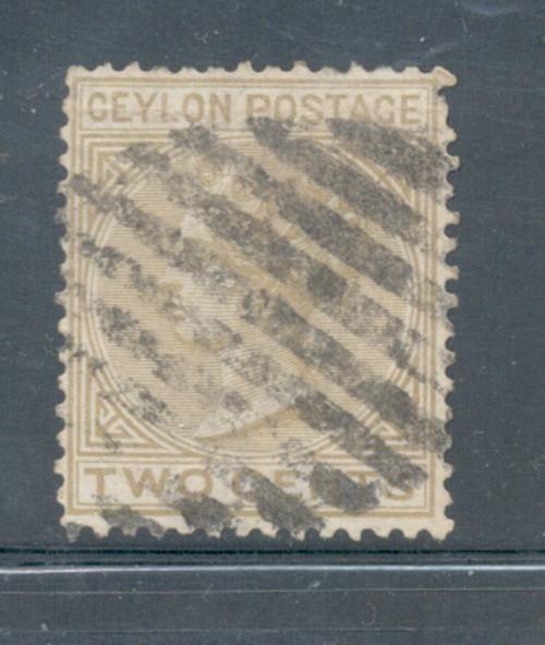 Ceylon Sc 63 1872 2 c Victoria stamp used