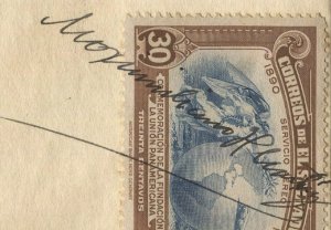EL SALVADOR 1940 Pan-American Union FDC, Autographed by President Martinez