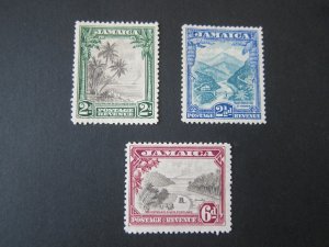 Jamaica 1932 Sc 106-8 set MH