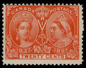 CANADA QV SG133, 20c vermilion, M MINT. Cat £140.