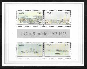 South West Africa 383a: Paintings by Otto Schroeder, MH, VF