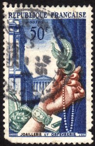 1954, France, 50Fr, Used, Sc 714