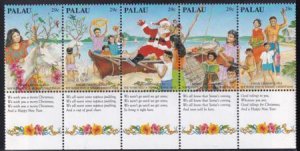 US 317 Trust Territories Palau NH VF Christmas Tabs