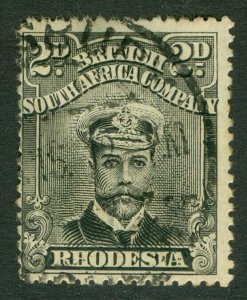 SG 244 Rhodesia 2d black & grey. Fine used CAT £32