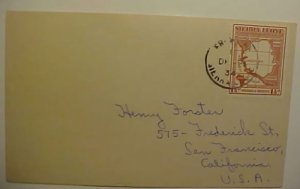 SIERRA LEONE 1934 TO US CARD