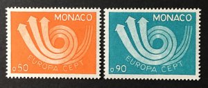 Monaco 1973 #866-7, Europa, MNH.