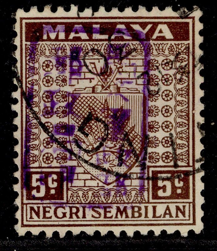 MALAYSIA - Japanese Occ GVI SG J164d, 5c brown, VERY FINE USED. Cat £45. CDS