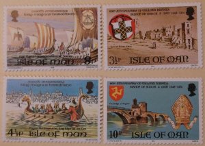 Great Britain Isle of Man 44-7 MNH Ship Topical Full Set Cat $1.60