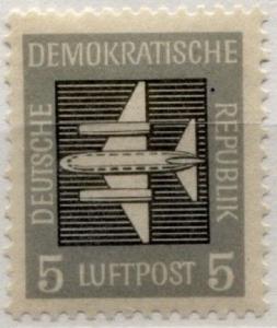 Germany DDR C1 Stylized Plane 1957 Used Postmarked stamps.