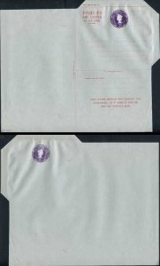 ASP4 3d Violet Stamped to Order Forces Airmail Letter Sheet Format BF Mint