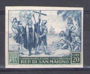 1951 San Marino, n. 379c C. Columbus Untoothed - MNH**