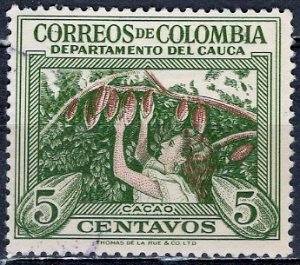 Colombia; 1956: Sc. # 651: Used Single Stamp