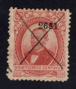 MEXICO Scott 127 Used pen cancel