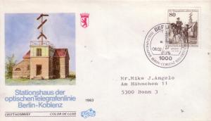  Berlin FDC Sc# 9N484 Telegraph Station  L9