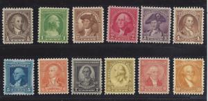 704-715 Mint,OG,NH... SCV $33.25... XF Set