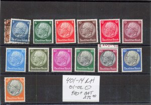GERMANY   401-14  MNH    401-02  USED