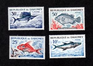 Dahomey 205-208 Mint Fish!