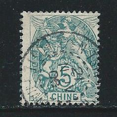 French Offices in China 34 1902-3 5c Liberty single Used