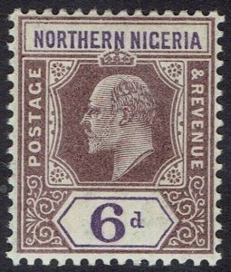 NORTHERN NIGERIA 1902 KEVII 6D WMK CROWN CA