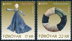 Faroe Islands 2015 Europa - Old Toys SG723-724 MNH