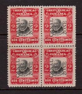 Canal Zone #21 XF Mint Gem Block