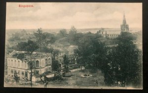 1906 Singapore Strait Settlements Malaya RPPC Postcard Cover To Paris France