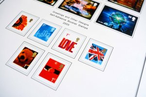 COLOR PRINTED GREAT BRITAIN 2000-2010 STAMP ALBUM PAGES (140 illustrated pages)